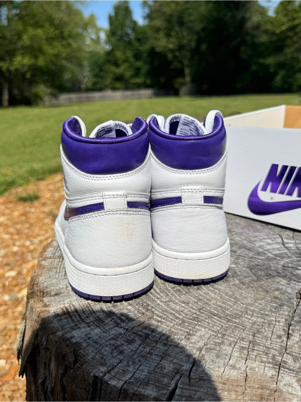 Nike Air Jordan 1 High OG “Court Purple” High Top Sneakers Women’s Size 7.5